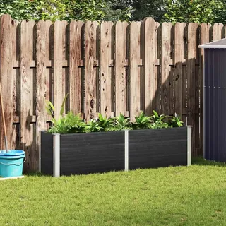 vidaXL Garten-Hochbeet 200 x 50 x 54 cm Grau