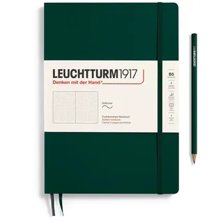 Leuchtturm1917 Notizbuch Composition Softcover B5 Forest Green Punktkariert