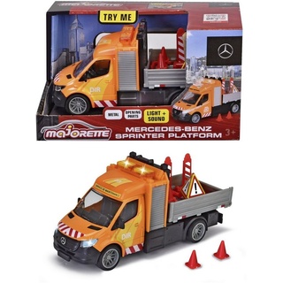 majORETTE Spielzeug-Auto Spielzeugauto Baustelle Mercedes-Benz Sprinter Platform 213742001