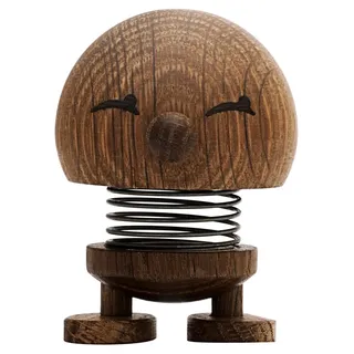 Hoptimist Bimble, Holzdeko, Wackelfigur & Glücksbringer aus Holz, Deko Skandinavisch, Deko Wohnzimmer, Büro & Schreibtisch, Tolle Kleine Geschenke, 4,5 x 5,8 x 6,6 cm, Small, Smoked Oak