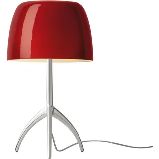 Foscarini Design Tischlampe Lumiere piccola, dimmbar, rot, für Wohn- / Esszimmer, Glas, Design, Tischlampe - 20 cm - 20 cm - 35 cm