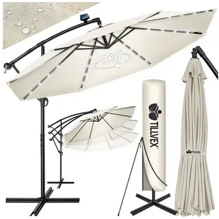 tillvex Ampelschirm Ø 350 cm Beige