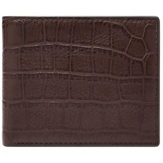 Fossil Derrick Bifold Large Coin Pocket Geldbörse Herren braun