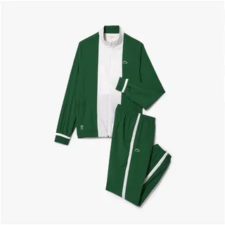 Lacoste Sport Trainingsanzug (2-tlg) grün|weiß L