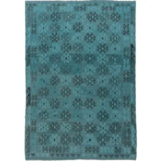 Nain Trading Orientteppich Kelim Afghan Heritage 205x290 Handgewebter Orientteppich, rechteckig, Höhe: 5 mm blau