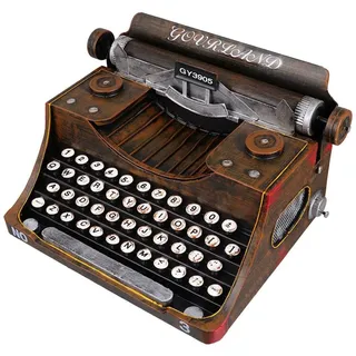 XDLYWUZIQ Vintage Schreibmaschine Iron Art Schreibmaschine manuelle Schreibmaschine Foto Prop Büro Desktop dekorative Ornament Geburtstagsfeier Geschenk