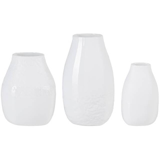 räder Mini Vasen 3er Set Freiform Porzellan weiß 0016479