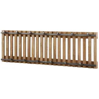 KAWOLA Garderobe JACINTA Mangoholz Metall 100 x 33 x 10 cm Braun