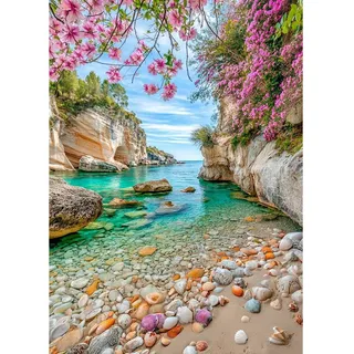 CEOVR Diamond Painting Bilder Kits,5D DIYDiamant Malerei Kits,30x40 cm Diamond Painting Erwachsene (Beige, Rosa, Blau)