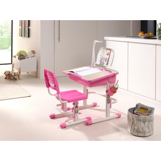 Kinderschreibtisch VIPACK "Comfortline" Tische Gr. B/H/T: 70,5 cm x 76 cm x 54,5 cm, rosa (weiß, rosa) Kinder Kinderschreibtisch Kindertisch Kinderschreibtische Tisch