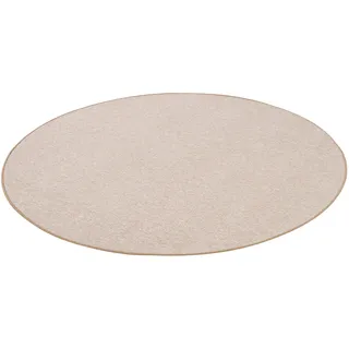 Snapstyle Snapstyle, Feinschlingen Velour Teppich Beige Rund