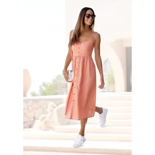 LASCANA Sommerkleid Midikleid Rosa 42