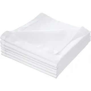 Erwin Müller Serviette 6er-Pack Baumwolle weiß Größe 40x40 cm