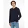 V-Pullover blau L
