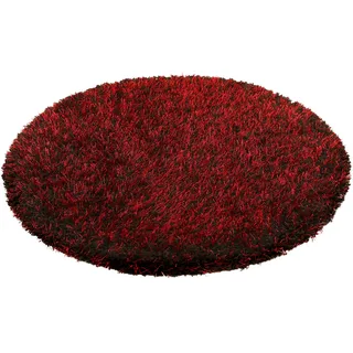 Esprit Cosy Glamour 2.0 Hochflorteppich 67 x 67 cm Rot/Braun