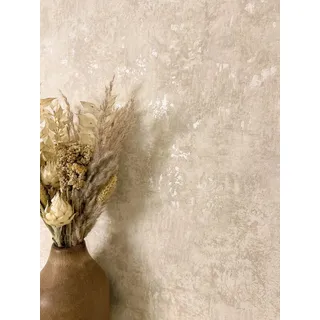 Newroom Vliestapete Kehda Beige Tapete Betonoptik Beton,Zement,Metallic, Beige Tapete Modern Beton - Betonwand Glanztapete Creme Industrial Glamour Zement Metallic für Wohnzimmer Schlafzimmer Küche, Betonwand beige