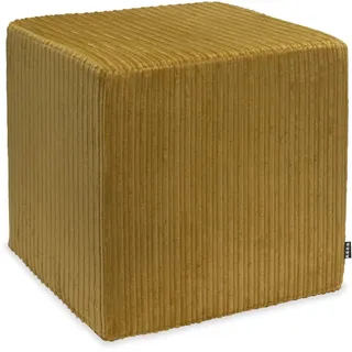 H.O.C.K. Sitzhocker H.O.C.K. Precious Cord Hocker Cube eckig 45x45x45cm Cordsamt maiz, Hocker, Barhocker & Sitzhocker, Pouf, Badhocker, Wohnzimmer Hocker gelb