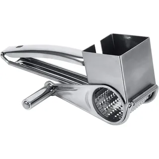 Nimomo Käsereibe mit Edelstahl, Käsereibe mit Kurbel, Gemüseschneider, Edelstahl Multifunktionsküche Craft Rotary Cheese Grater 1 Trommel Slice Shred Tool