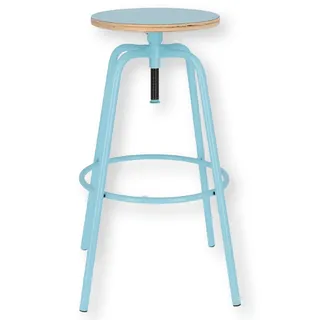 jan kurtz Paris Barhocker höhenverstellbar 70 – 80 cm Türkis