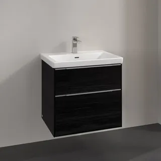 Villeroy & Boch Waschbeckenunterschrank 2 Auszüge 62,2 x 47,8 x 57,6 cm Black Oak