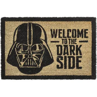 Star Wars FUßMATTE Darth Vader, Braun, Schwarz, Textil, rechteckig, 40x0.15x60 cm, schmutzabweisend, für alle Fußböden geeignet, Teppiche & Böden, Fuß & Stufenmatten, Fußmatten und Schmutzfangmatten