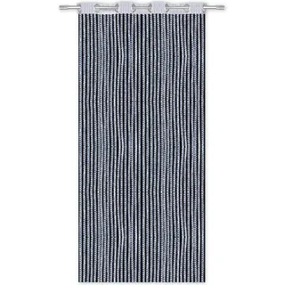 Arsvita Fadenvorhang Metall-Optik 140x250cm Stangendurchzug silber - hellgrau