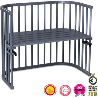 babybay Maxi Beistellbett seidenmatt schiefergrau