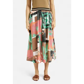 Maxirock MILANO ITALY, Damen, Gr. 40, bunt (colorful), Stoff, Material: 100% Baumwolle, bedruckt, regular fit, Röcke Maxirock, mit Taschen