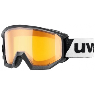uvex Athletic LGL Brillenträger Skibrille (2230 black, lasergold lite/clear (S1))