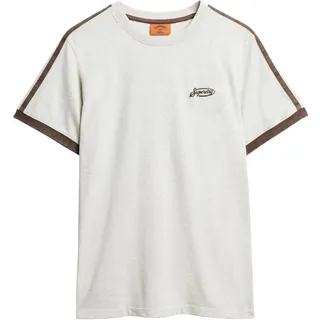 Superdry Herren Essential Retro T-Shirt mit Streifen und Logo - XXL