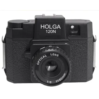 Holga 120N black, opt.glas lens Rollfilm-Kamera