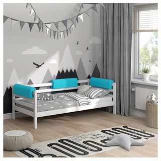 Bettumrandung Bettkantenschutz für Kinderbett Türkis 70 cm VitaliSpa®, Höhe 20 mm, (1-tlg) blau