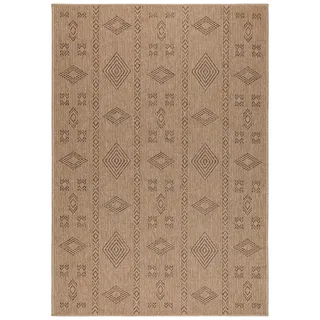 Carpetsale24 XXL Outdoor Teppich 280x370 cm – großer Wetterfester Teppich in Jute-Optik – Flachgewebe, Pflegeleicht & Ideal für große Außenbereiche