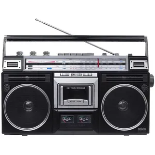 Silva Schneider PCR 1980 Kassettenradio UKW, MW, KW Kassette, Bluetooth®, USB, UKW, MW, KW Aufnahmefunktion, Inkl. Mikrofon Schwarz