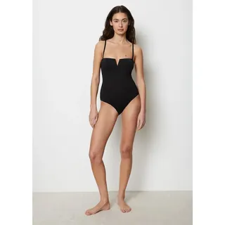 Marc O'Polo Badeanzug Essentials Swim Schwarz XS