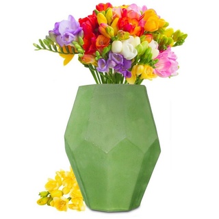 Sendez Dekovase Blumenvase Vase Tischvase Glasvase Dekovase Blumentopf Deko grün