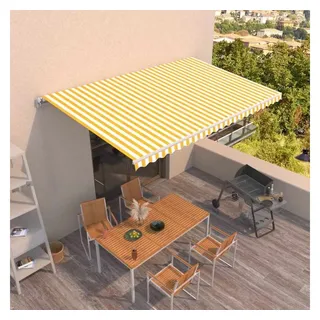 vidaXL Gelenkarmmarkise 500 x 300 cm gelb