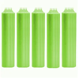 TSB Werk Spitzkerze 25x Stabkerze Tischkerze Wachskerze Durchgefärbt, Tropffrei, Kerze, 180 x 22mm, Set grün