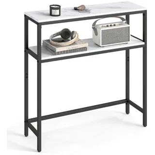 VASAGLE Konsolentisch 20 x 100 x 80 cm weiß
