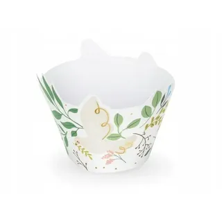 Festivalartikel Muffinform Cupcake Wrapper Blumen 6 Stk – Muffin Deko Hüllen PartyDeco, (1-tlg)
