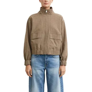 Comma, COMMA Karierte Blousonjacke Braun 38