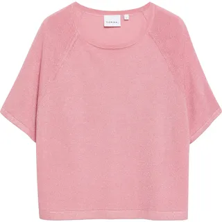 Comma, Feinstrickpullover aus Glitzergarn pink L