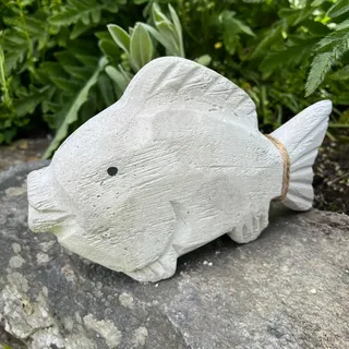 ZGM Betonfigur Manni der Fisch 0cm Grau