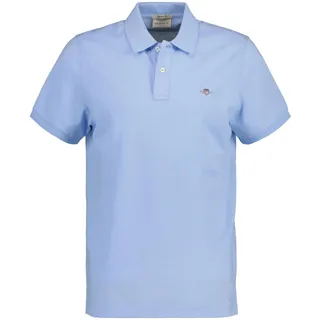 GANT Reg Shield Kurzarm-poloshirt Capri Blue M