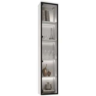 MOEBLINE Glasvitrine Hängevitrine FIVO 03 weiß weiß