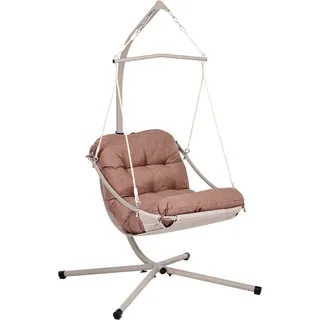 Beliani Hängesessel ALGHERO Braun