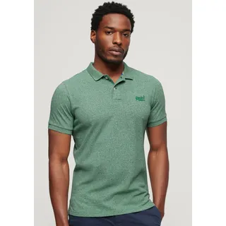 Poloshirt SUPERDRY "CLASSIC PIQUE POLO" Gr. XXXL, grün (bright green) Herren Shirts Kurzarm