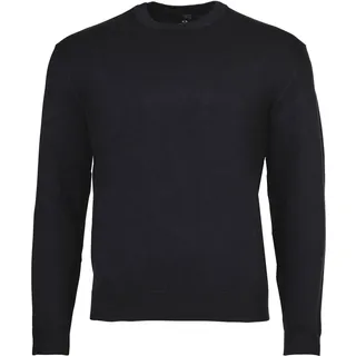 A|X ARMANI EXCHANGE Herren Strickpullover - Rundhals, Basic, einfarbig Dunkelblau / XL