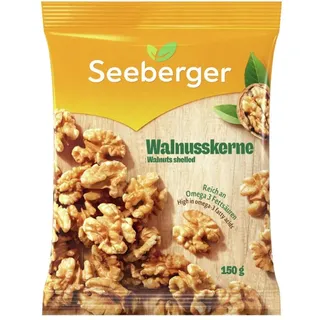 Seeberger Walnusskerne, Walnüsse ohne Schale, vegan (10 x 150 g)