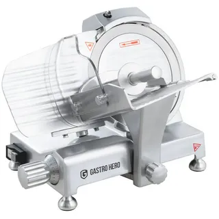 GastroHero Aufschnittmaschine ASM 220 Silber